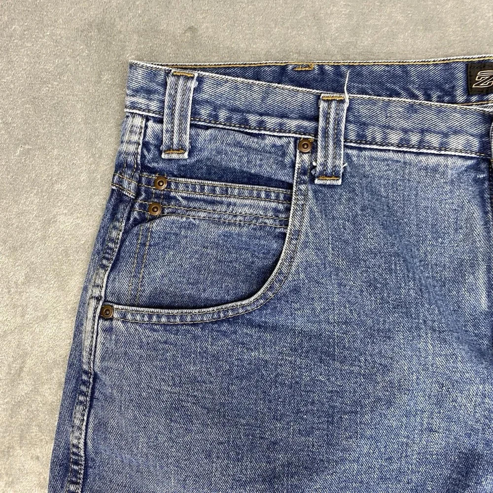 Vintage Zonz Shorts Mens Size 42 Blue Baggy Fit Denim Jean Jorts Skater 90s‎ Y2K